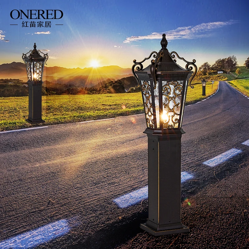 European outdoor stigma lamp wall lamp outdoor waterproof garden lamp garden villa household street door pillar