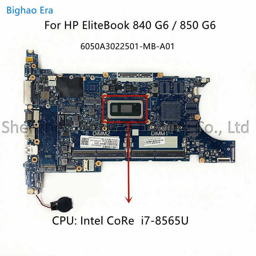 Imagem -02 - para hp Elitebook 840 g6 850 6050a3022501-mb-a01 g6 Motherboard Laptop com Processador Intel i5 i7 Cpu Ddr4 L62758601 L62757-601 L62759-601