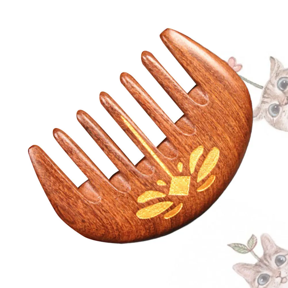 مكافحة ساكنة تدليك تدليك تصفيف الشعر تصفيف الشعر أداة الشعر للعناية بفروة الرأس خشب الصندل الشعر خشب الصندل مشط مشط #3