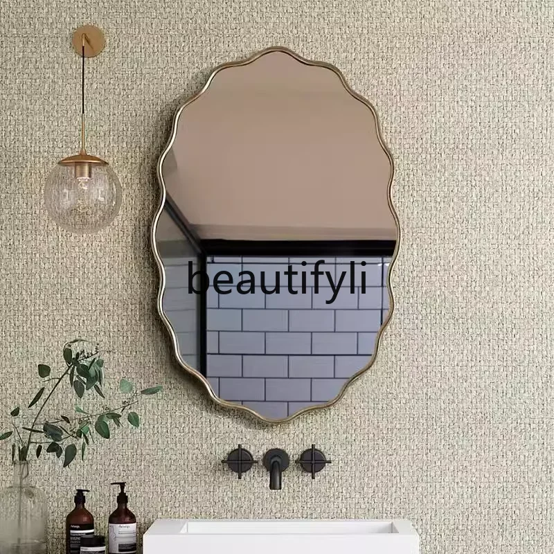 

bathroom mirror wall hanging intelligent special-shaped irregular makeup bathroom mirror dressing mirror wall hanging type5556