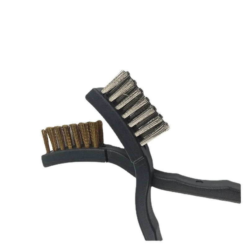 6 or12Pcs Industrial Toothbrush Mini Copper Steel Wire Brush Stainless Steel Wire Brush dirt hard cleaning toothbrush