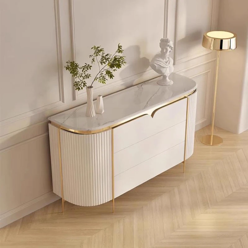 Modern Ornate Console Table Elegant Lines Italian Classic Console Table Compact Delicate Console Meuble Furniture Living Room
