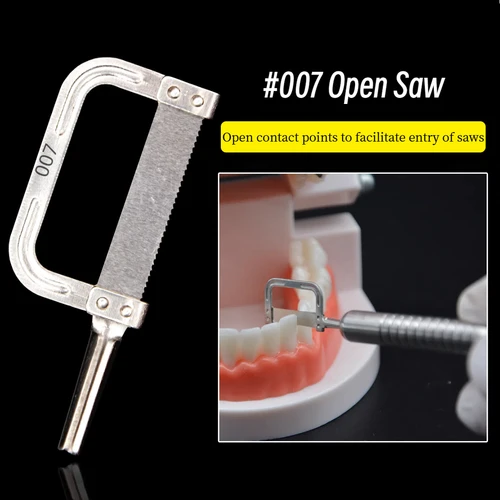 007 Sierra abierta para huecos dentales, sistema IPR, reducción de esmalte interproximal, tiras automáticas de diamante aptas para caminar, ortodoncia alternativa