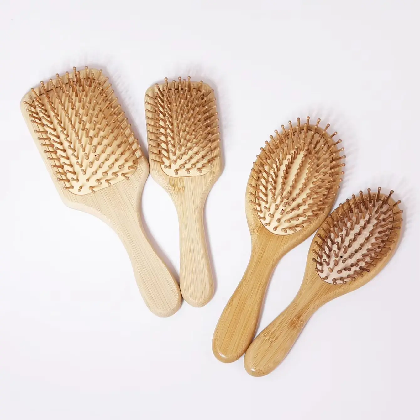 Hairdressing Wooden Air Cushion Comb - Wooden Handle, Anti Static and Anti Entanglement, special for real hair wigs