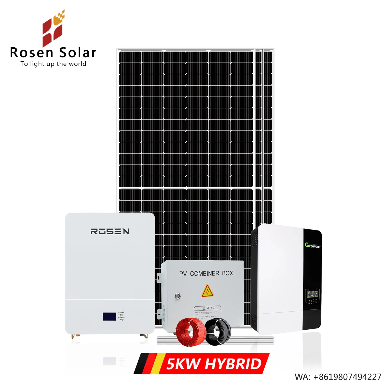 Lithium Battery Hybrid Solar System off Grid 5kw 8kw 10kw 12kw Solar Station