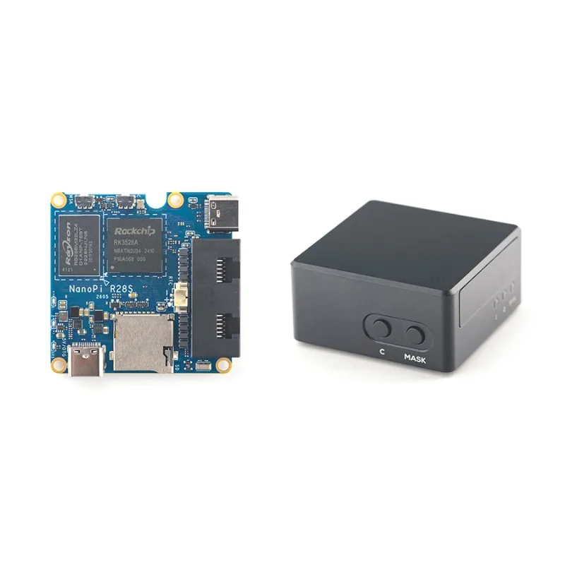 NanoPi R28S RK3528A dual gigabit Ethernet port 1GB supports eMMC/WiFi/Bluetooth