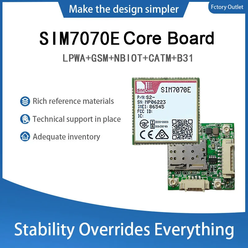 SIM7070E Mini Core Board Development SIMCOM LPWA+GSM+NBIOT+CATM Module Modem IOT Wireless Module Europe/Middle East/Africa