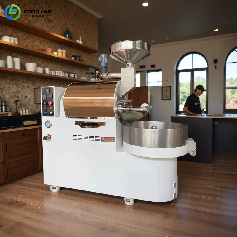 Customized 3kg Commercial Coffee Roaster Heavy Duty Structure Coffee Bean Roaster Coffee Roasting Machine for Cafe Daily Use