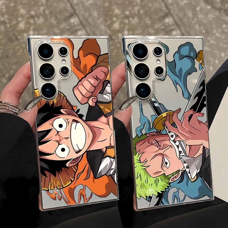 Чехол Ones Luffys Pieces для Samsung Galaxy S25 S24 FE S23 Plus S22 Ultra S21 S20 FE S23Ultra S22 Plus Clear Cover