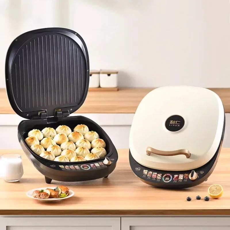 Household electric baking pan double-sided heating enlarged and deepened electric frying pan pancake machine