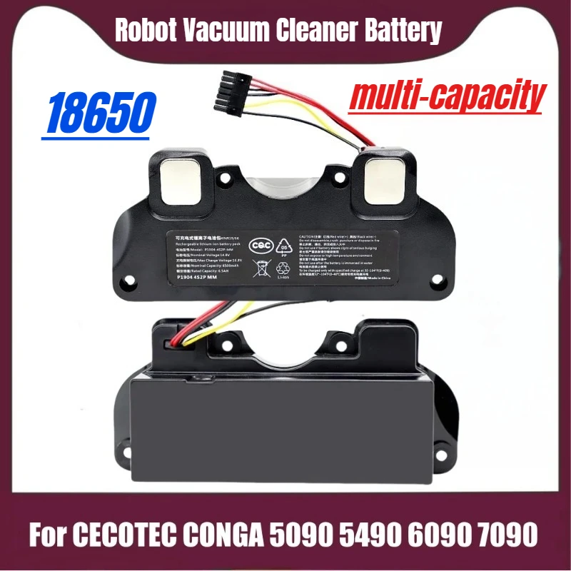 

12800mAh 18650 for CECOTEC CONGA 5090 5490 6090 7090 Robot Vacuum Cleaner Battery