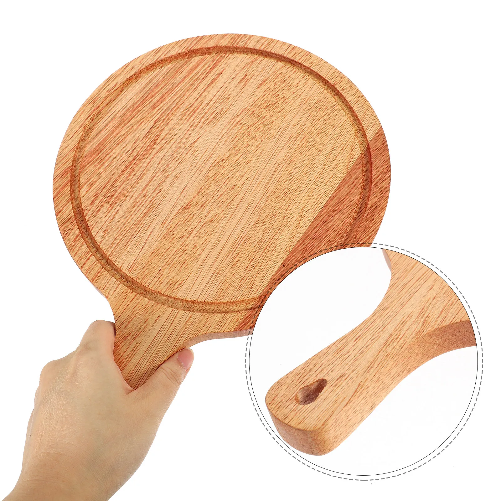 

Деревянный поднос для пиццы, прочный, износостойкий, натуральная деревянная тарелка для подачи еды, блюдо для стейков, хлеба, закусок, универсальное средство для дома и пекарни