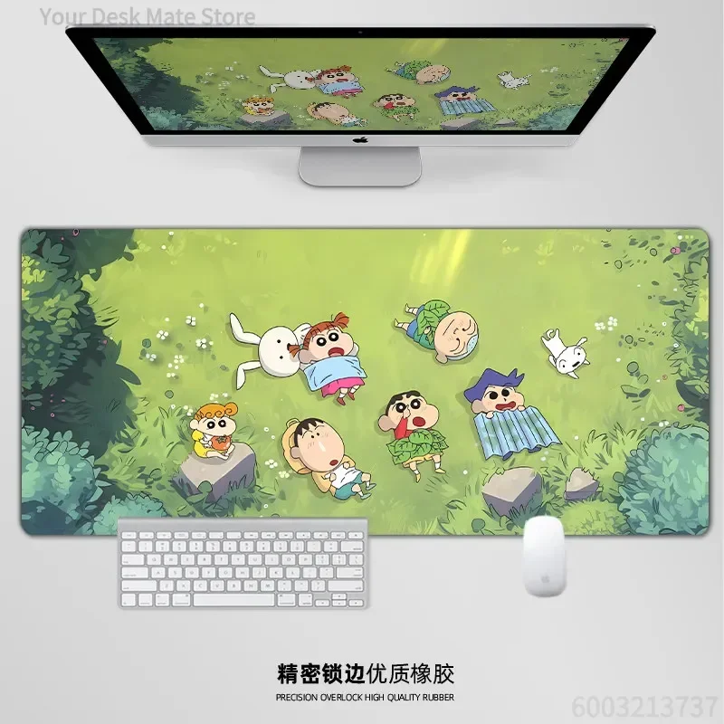 Creative Funny Crayon Shin-chan​​ Rubber Mouse Pad Oversized Cute Cartoon Girl Non-slip Office Desk Pad Computer Keyboard Pad