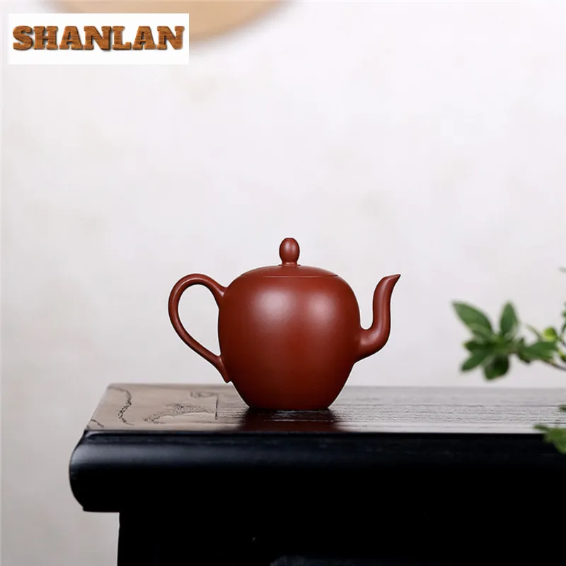 120ml Luxury Yixing Purple Clay Teapots Handmade Beauty Shoulder Pot Raw Ore Dahongpao Mud Kettle Chinese Zisha Tea Set Tea Gift