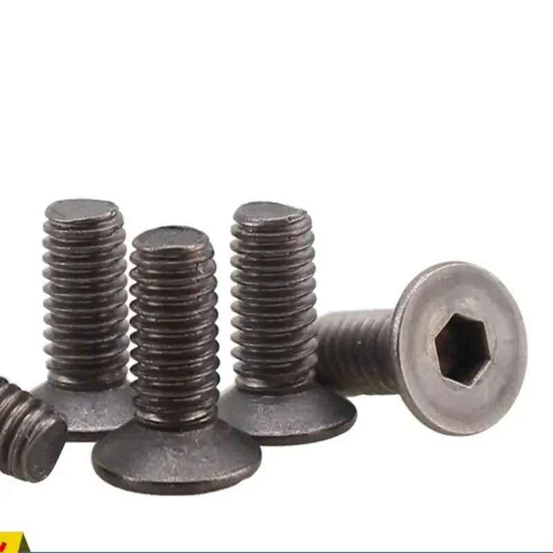 M3/4/5/6 x 6-60mm Countersunk GR2 Titanium Screw Bolts With Hex Allen Socket Flat Head For DIY 10 Pcs