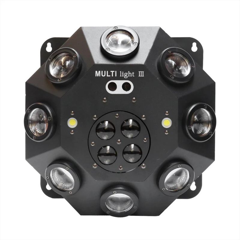 KTV Flash LED Rotating Laser Bouncing Luz, 5 em 1 Efeito, voz controlada, sete cores, palco