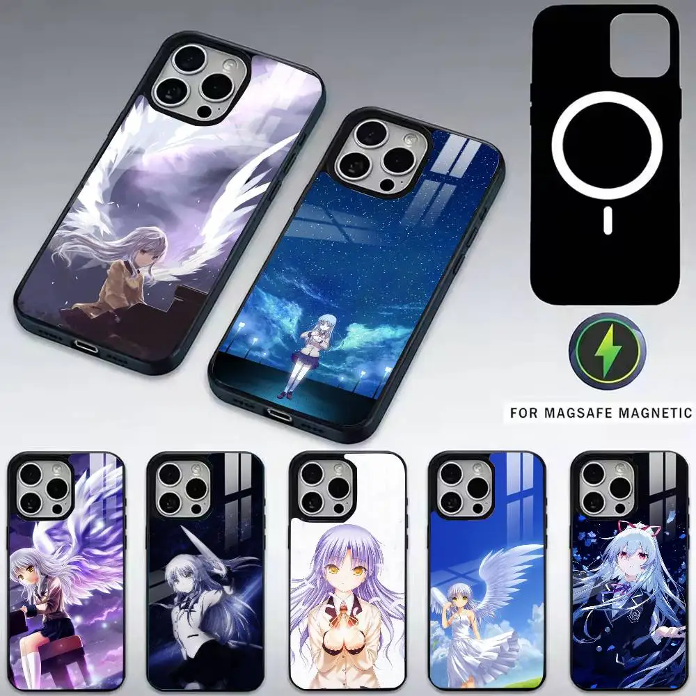

Anime Angel Beats Kanade Phone Case For iPhone17,16,15,14,13,12,11 Plus,Pro Magnetic with Magsafe Wireless Charging