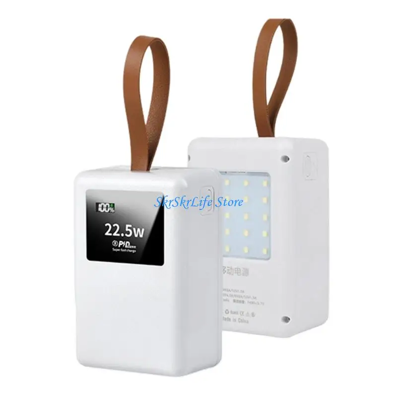 

E65E Portable Rechargeable 21700 Power Backup DIY Set With Digital Display And Type C Charging