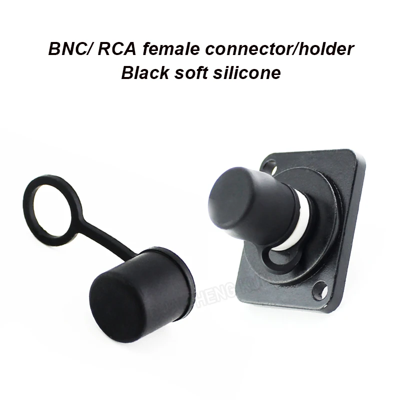 1 PCS Connector Socket Dust Cap Rubber Plug Q9 Camera Holders FCG-BNC AV Video RCA Female With Grommet Dust Cap Waterproof Cover