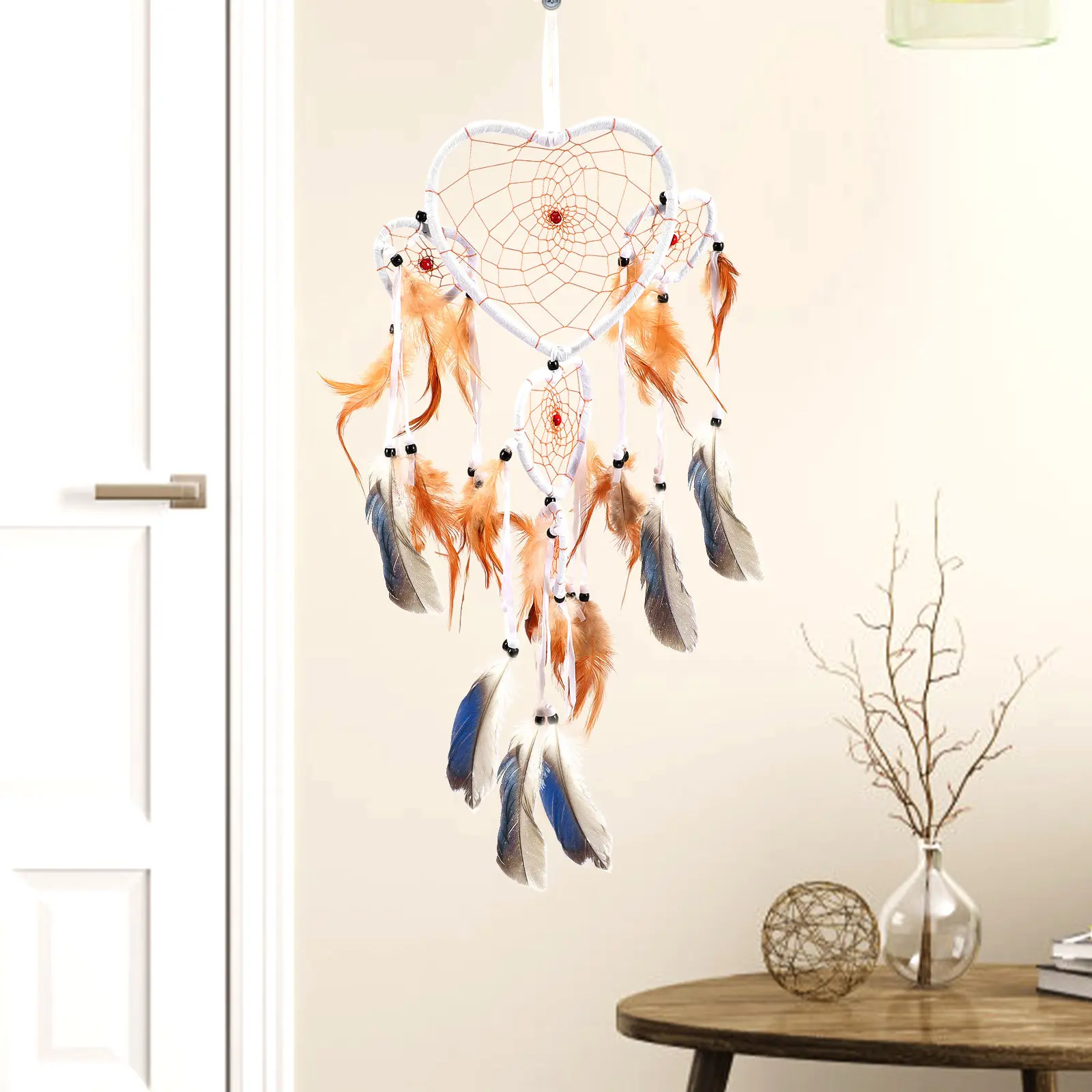 100 Pièces de Plumes Naturelles aux Couleurs Vives en Gros pour la Fabrication de Attrape-rêves, Fournitures d'Artisanat pour la Maison et les Fêtes
