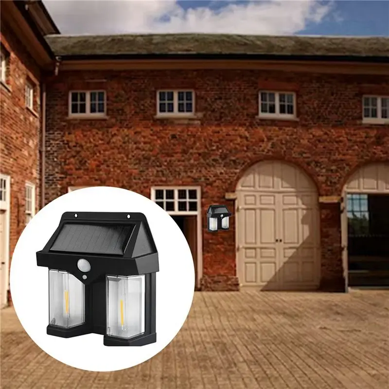 AT44-3X Outdoor Solar Wall Lamp Outdoor Dual-Core Solar Induction Lamp, Wireless Motion Sensor, Waterproof IP65