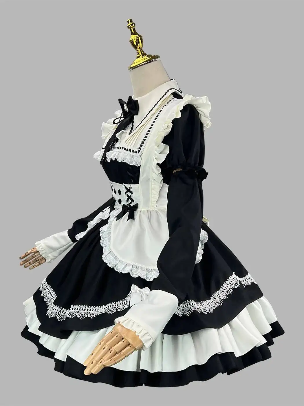 كوس كامل النتيجة خادمة كوس زي انفصال الأكمام لوليتا فستان أداء زي الإنترنت المشاهير البث المباشر زي