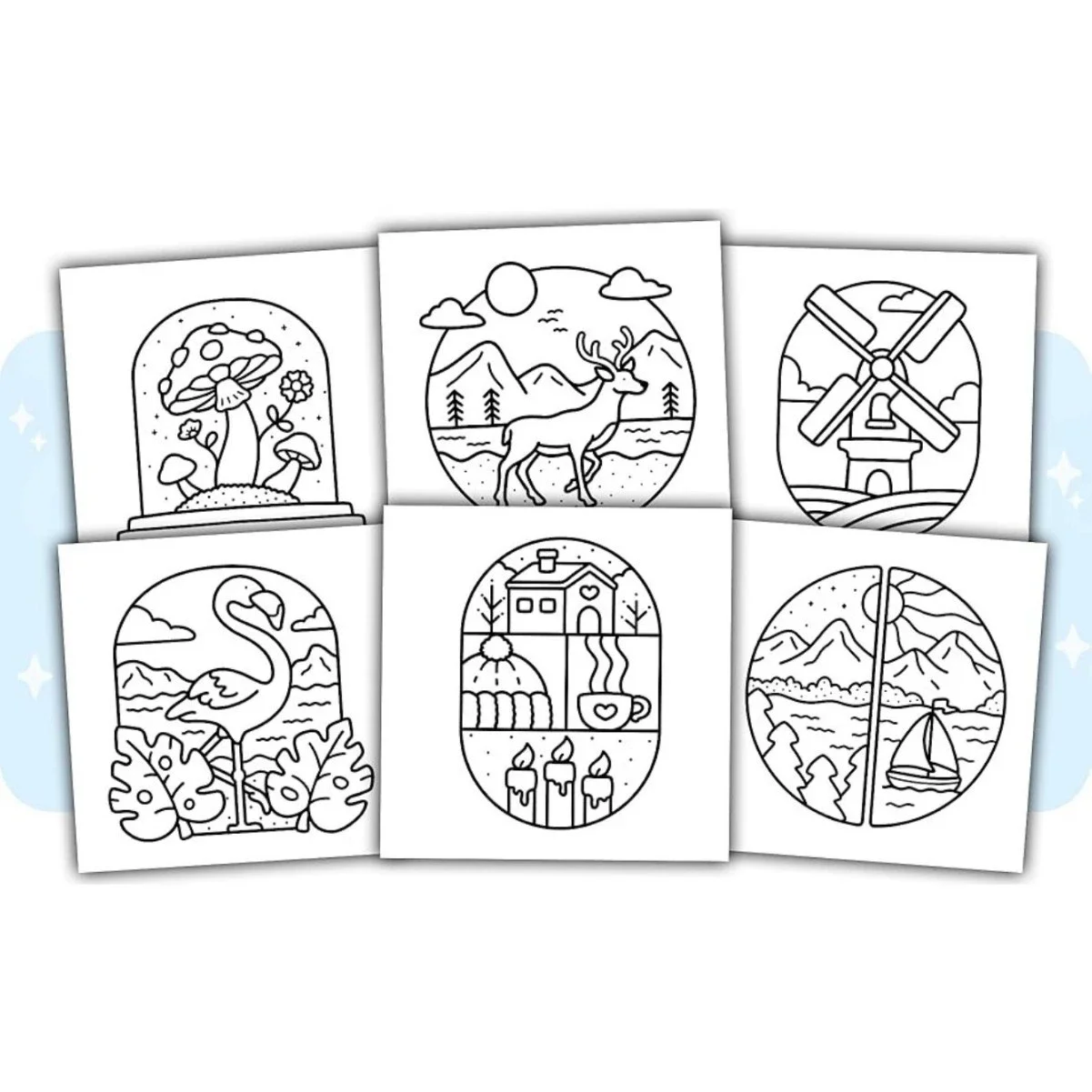 Simple Art Coloring Book for Adults Cute Drawing Book Perfect Gift for Party and Birthday