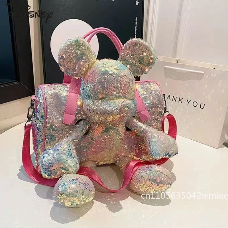 ميكي 2026 حقيبة دمية جديدة ثلاثية الأبعاد عصرية وعالية الجودة حقيبة كروس ترتر بلون سادة حقيبة يد فتاة متعددة الاستخدامات