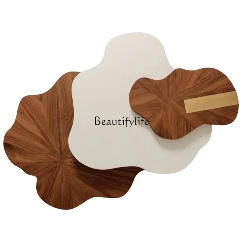 

13Italian light luxury cloud coffee table designer living room oval Nordic tea table B & B