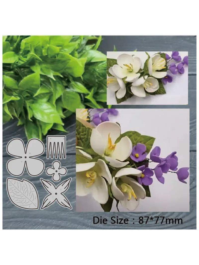 Floral leaves frame Metal Cutting Layering Die Scrapbook Die Photo Album Decor DIY Card Craft 2022 New