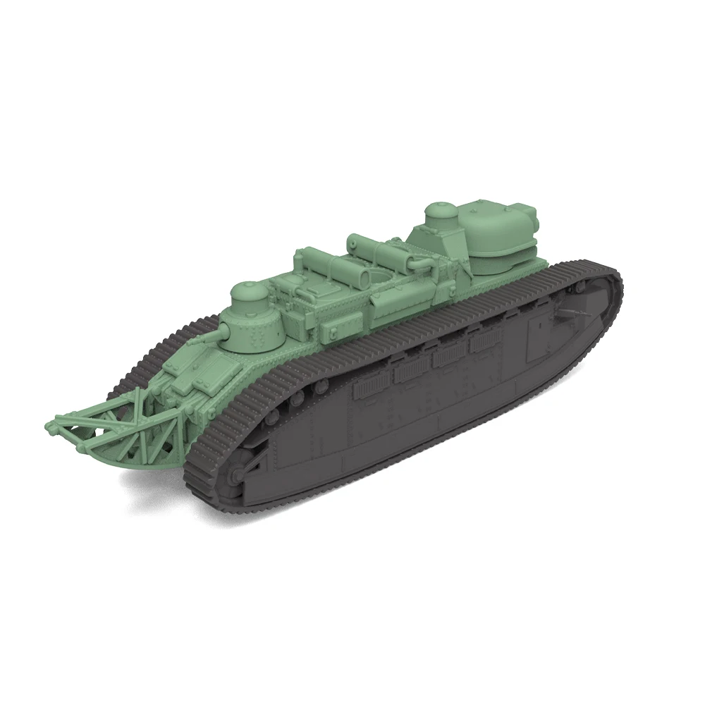 Tanque Pesado Francês FCM 2C bis MRY-SFW SS669 Escala 1/87 1/48 1/160 1/220 HO Kit de Modelo Militar Ferroviário