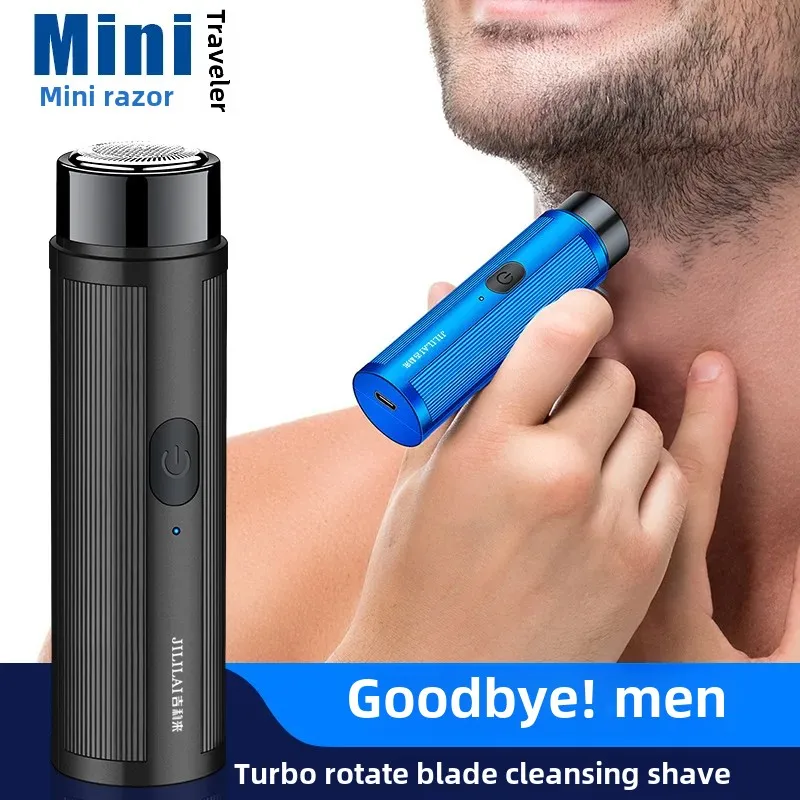 Mini Portable Electric Shaver Automatic Beard Trimmer JLL028 Personal Grooming Tool Compact Size Easy To Carry Hair Removal Devi