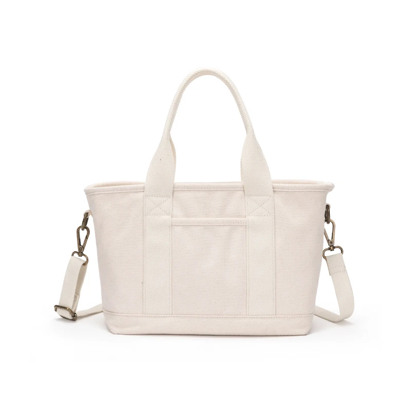 

Yonben большая холщовая сумка через плечо Capaci, простая корейская сумка через плечо, повседневная однотонная сумка на молнии, мягкий холст