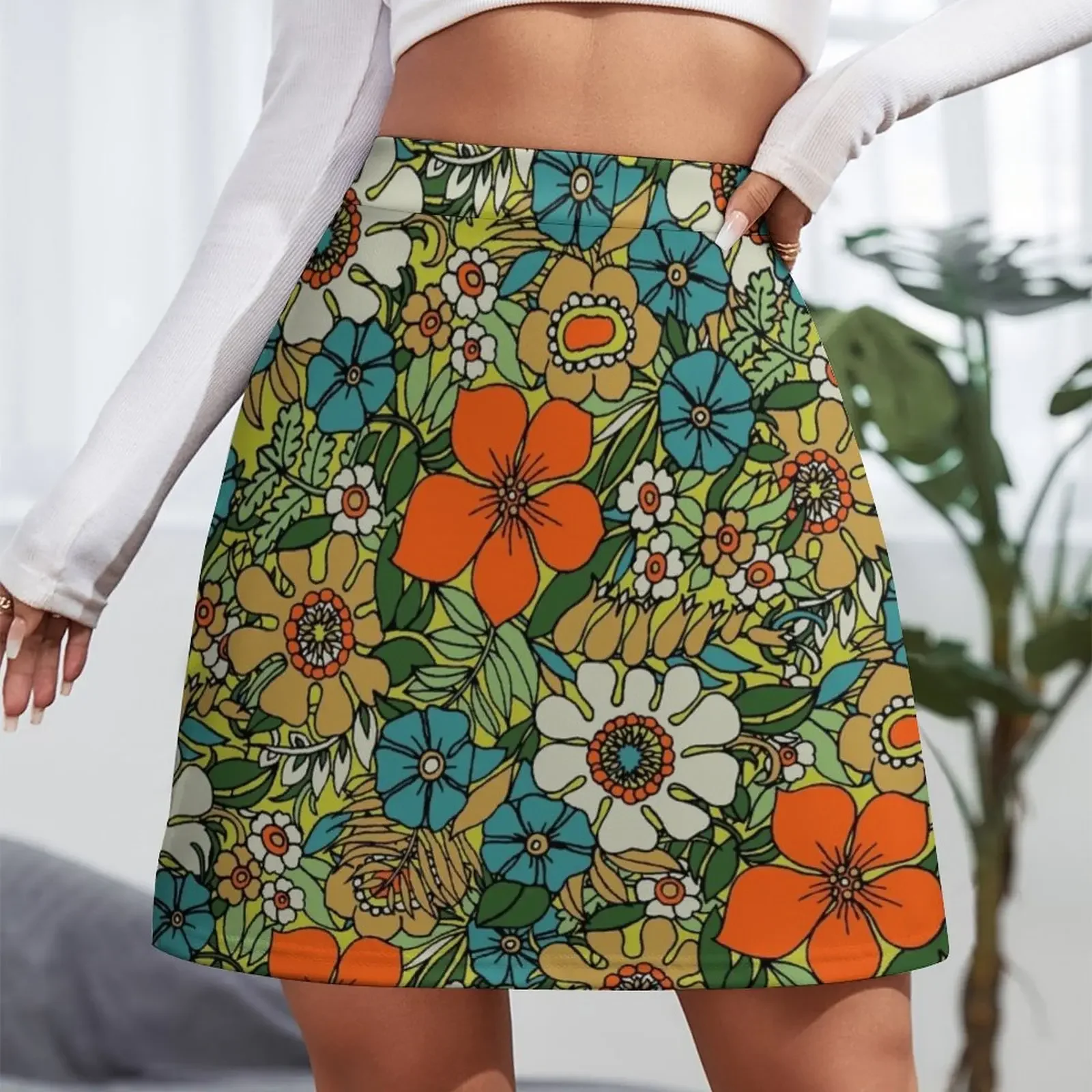 70s Plate Mini Skirt Woman skirts skirt skirt elegant social women's skirts