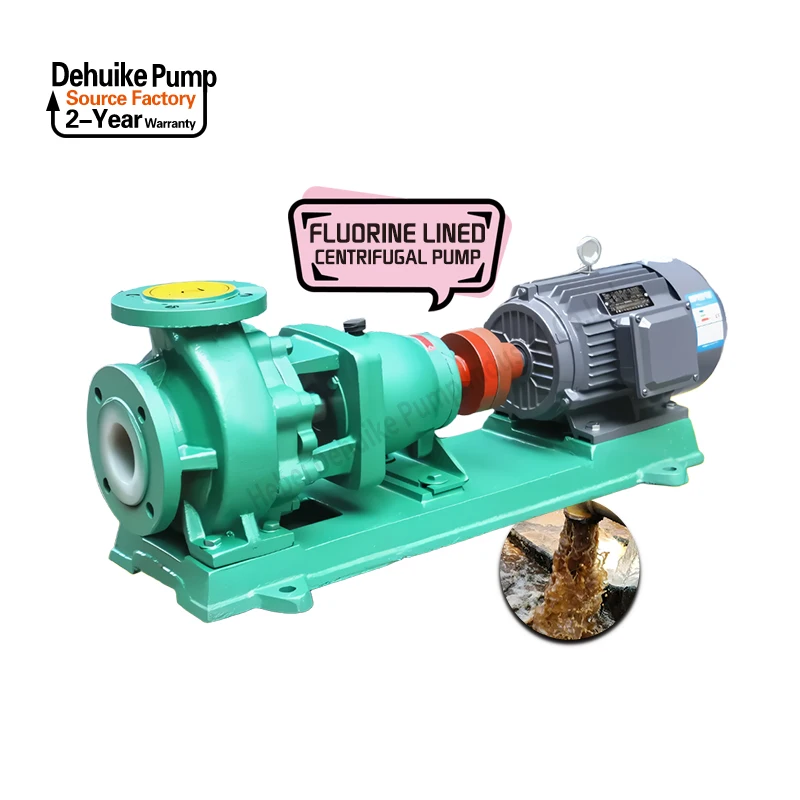 DEHUIKE Brand Factory Directly Supply Industrial Centrifugal Horizontal Stainless Steel Chemical Pump