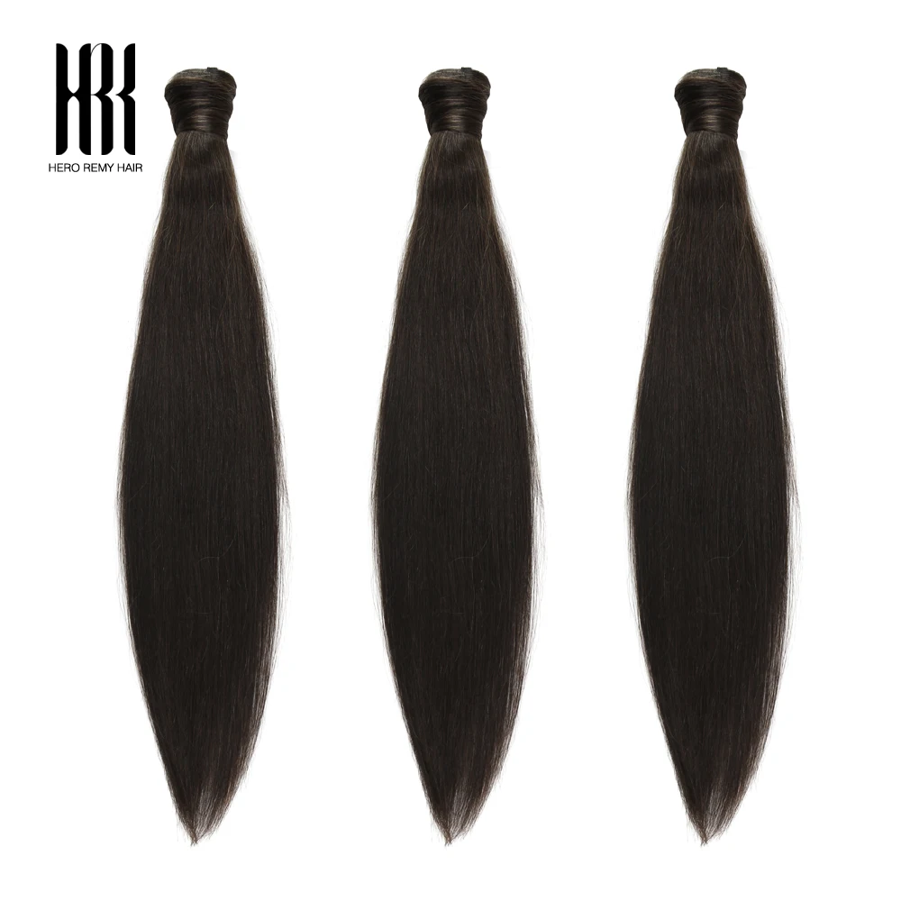 Ponytail Human Hair Wrap Around Horsetail Straight Brazilian100% Remy Human Hair Ponytail Extensions 16-22 inch Hero Remy Hair