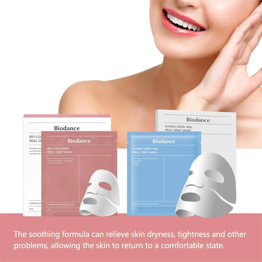 

4/1pcs Collagen Night Wrapping Mask Elasticity Hydration Care Reduces Sagging & Dullness Hydrolyzed Collagen For Glowing Skin