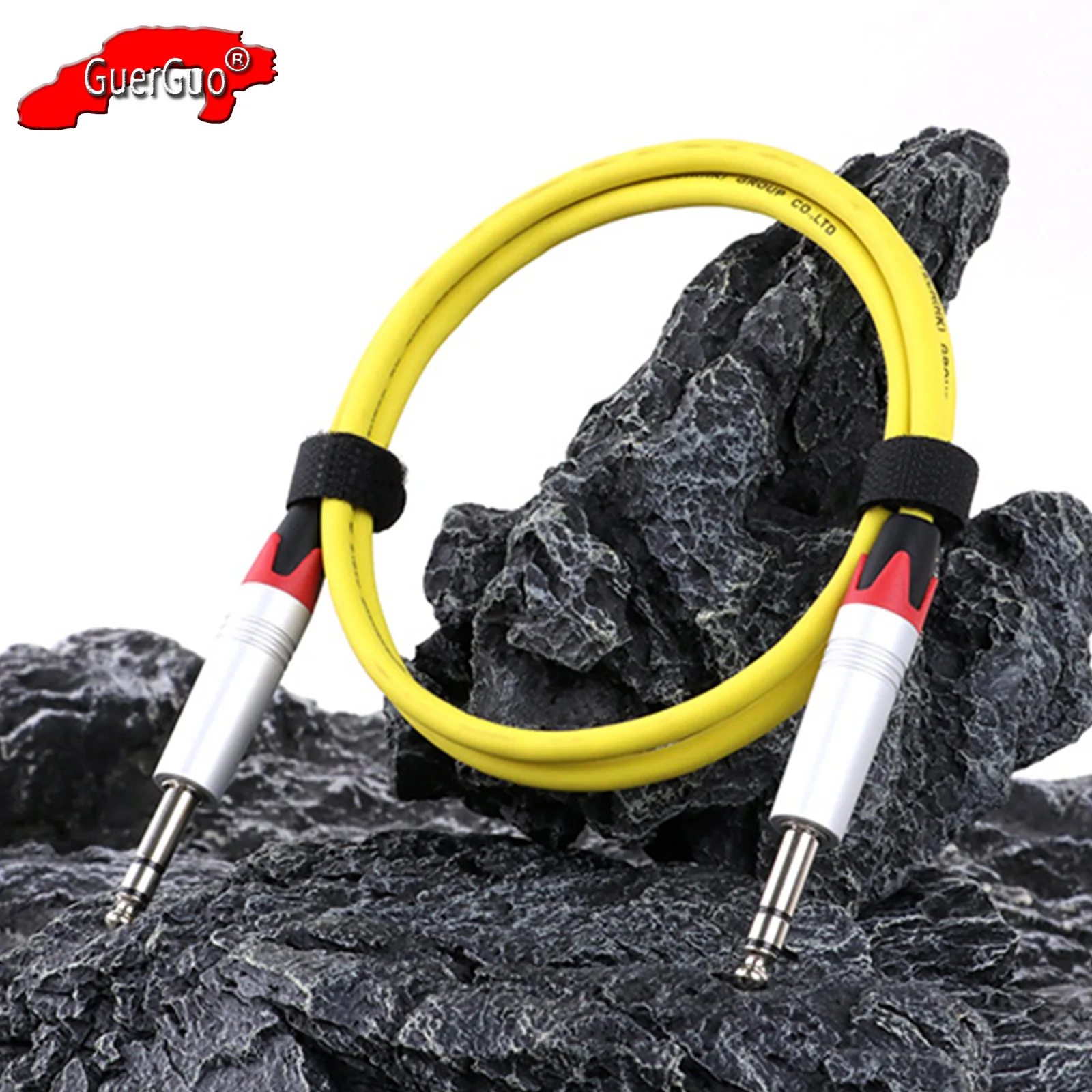 

1/4 " TRS Instrument Cable,6.35mm Male Jack Stereo Audio Interconnect Cord for Bass Keyboard Mixer Amp Electric Guitar Speaker