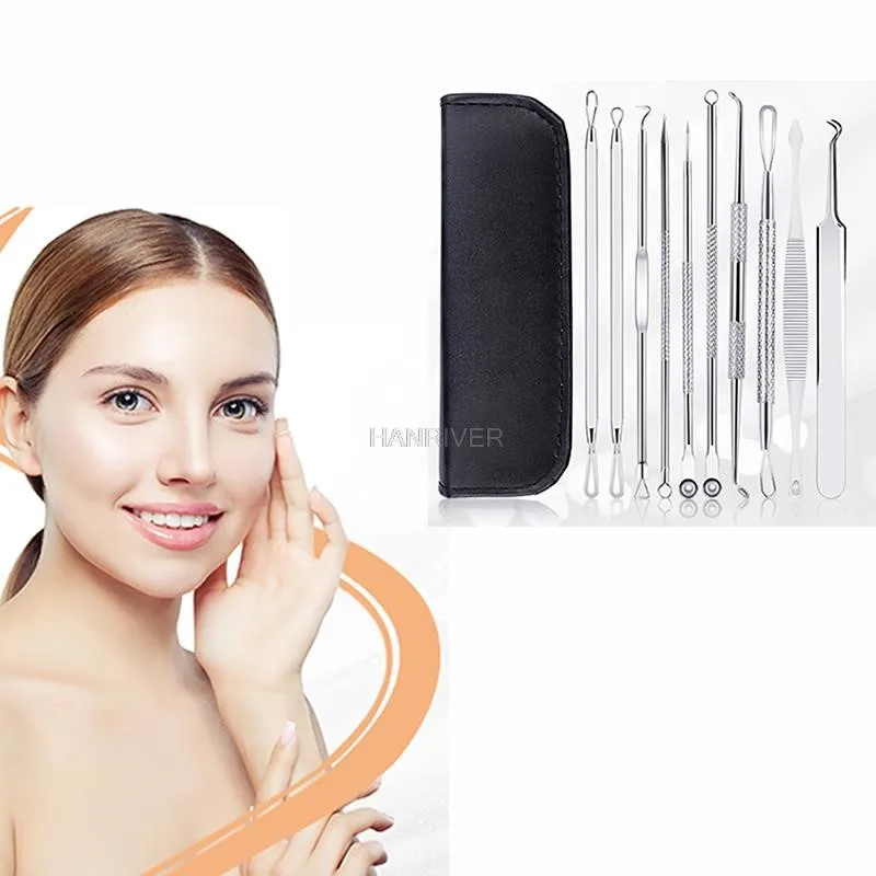 Igły do usuwania zaskórników i trądziku, ekstraktor do czarnych kropli, narzędzia do pielęgnacji skóry ze stali nierdzewnej do usuwania wyprysków.