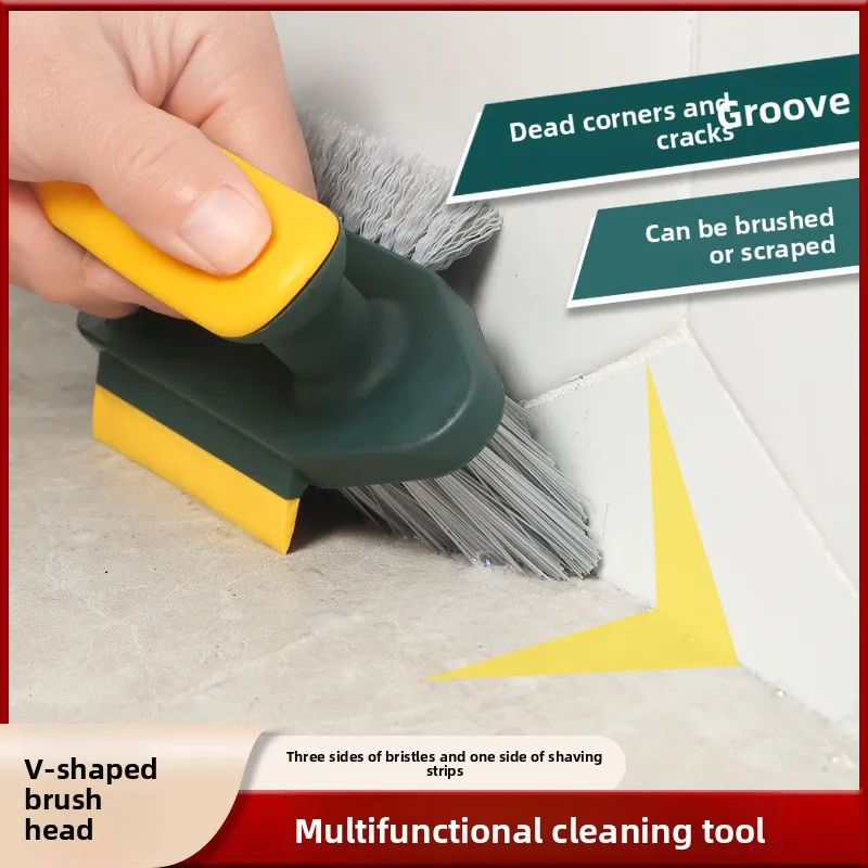 Home Multifunctional Crevice Brush, Bathroom Brush, Floor Crevice Brush, Scraper Brush, Integrated Bathroom Corner Crevice, Toil