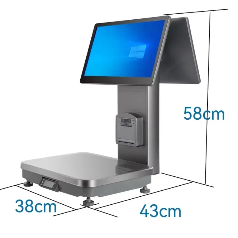 Smart POS Scale Equipped with AI Scanner AI-powered Weighing and Checkout Terminal Designed Specifically for Retail Stores view 5