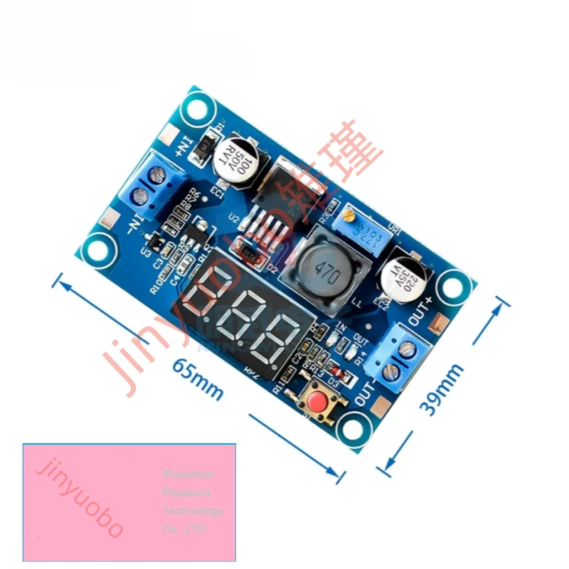 LM2596 Convertitore step down DC DC Regolatore di tensione Display a LED Voltmetro Adattatore buck da 4,0 ~ 40 a 1,3-37 V Alimentatore regolabile