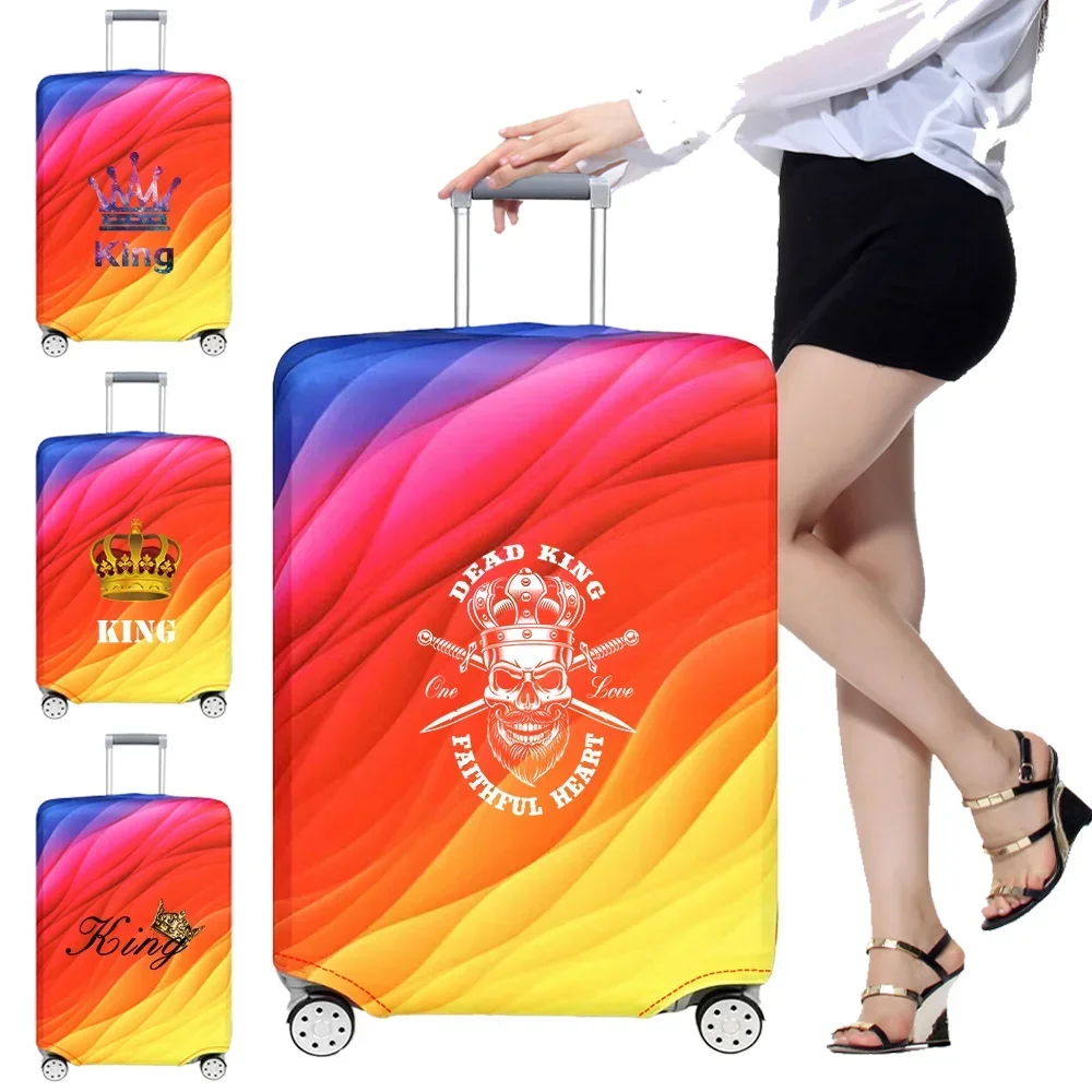 

Luggage Cover Stretch Fabric Suitcase Protector Baggage Dust Case Cover Suitable for18-32 Inch Suitcase Case King Series