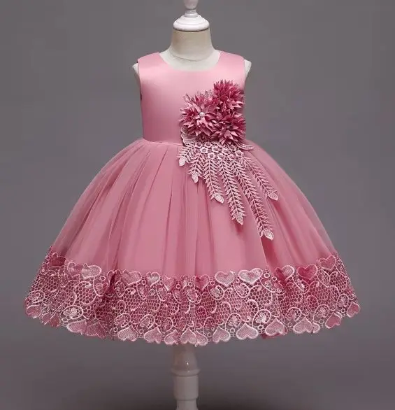 Girls' Party Dress Kid White Clothes Girl Active Dresses Girls Child Clothes 3 to 10T
