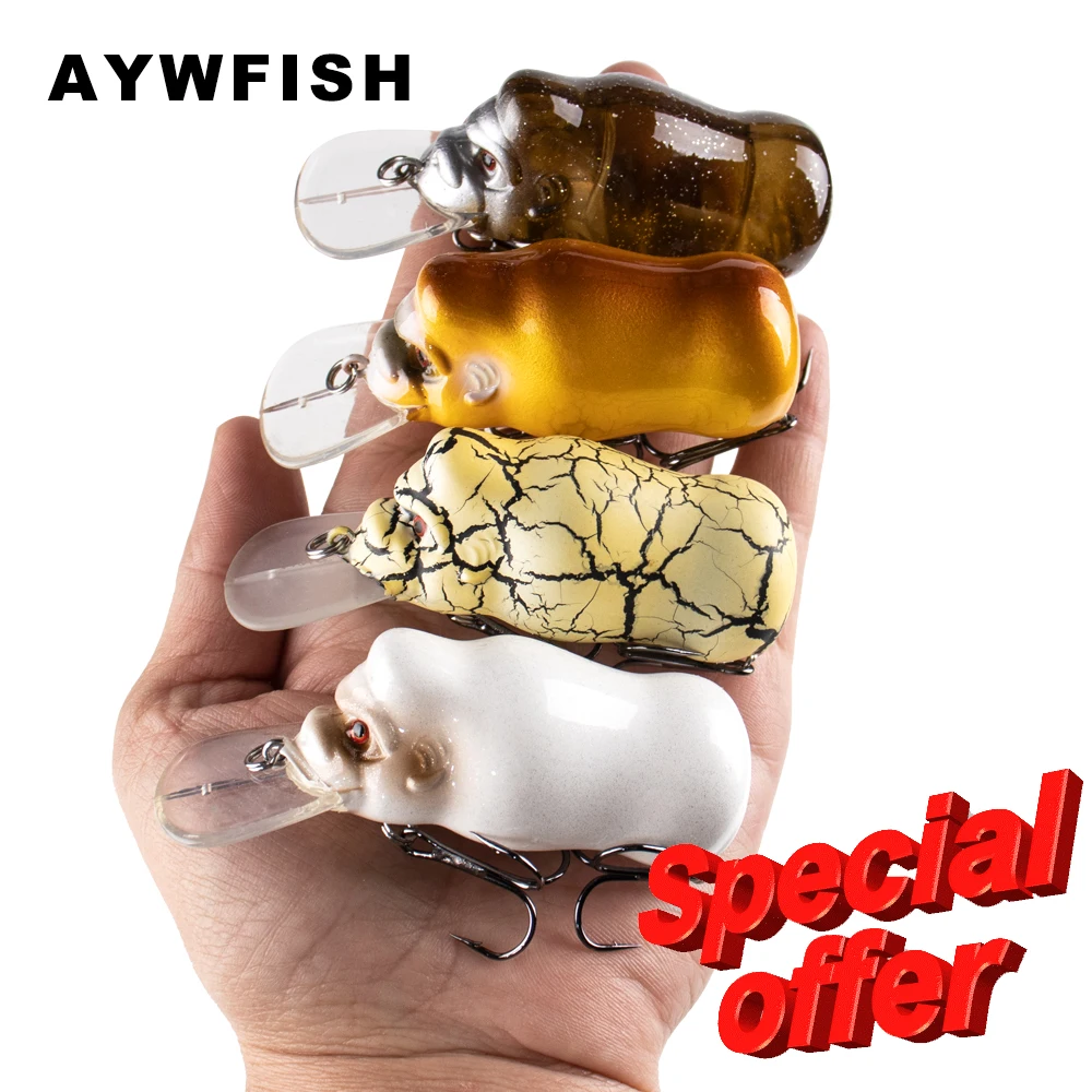 AYWFISH Special Offer 7.5CM 14G Simulate Kingkong Fishing Lure Topwater Bait Hard Plastic Floating Crankbait Wobbler ( Limited )