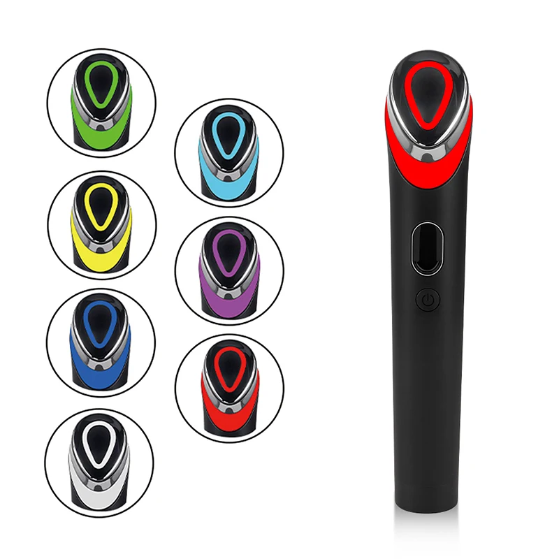 7 ألوان Age-R Booster Pro EMS مكركرنت العناية ببشرة الوجه المضادة للتجاعيد جهاز التجميل رفع مدلك الاستخدام المنزلي العناية بالبشرة الجمال