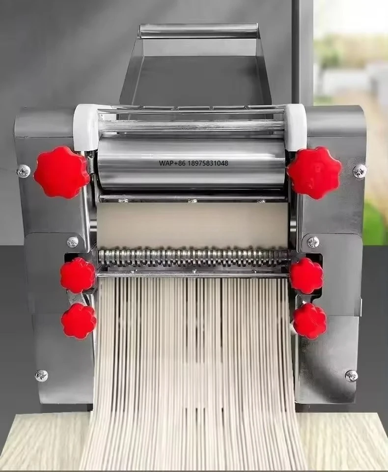 Commercial Electric Automatic Roller Noodle Press Stainless Steel Tabletop Noodle and Dumpling Machine