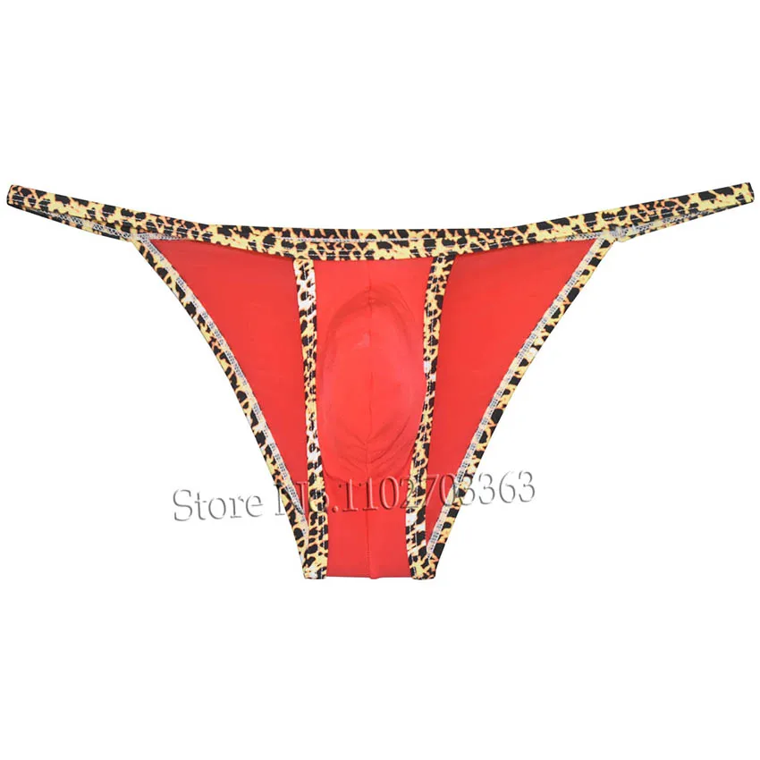 JAXFSTK 2 Pack Bikini Briefs Men's Underwear Pouch Open Sides Male G-String Hipster Stretchy Low Rise Silky Lingerie for Man