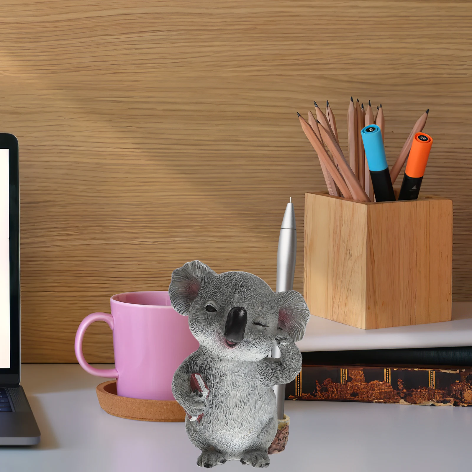 

Glasses Frame Animal Shaped Pen Holder Desk ganizer Premium Resin Compact Size Gift Teachers Couriers Medical Staff