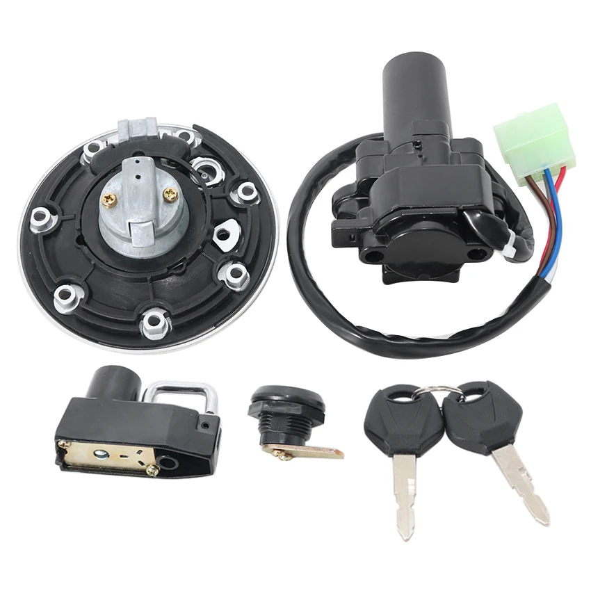 Motorrad-Schlüssel-Set mit Tankdeckel und Zündschalter für Kawasaki ZX500 ZZ-R500 / ZX600 ZZ-R600 Baujahr 1993-2004 OEM:27005-1180 /27005-1199 – Detail 2